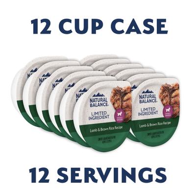 Show full view: Natural Balance Limited Ingredient Small Breed Lamb & Brown Rice Wet Dog Food, 3.5-oz, case of 12 slide 3 of 10