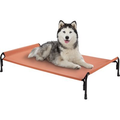 Veehoo Veehoo Elevated Outdoor Raised Dog Bed, Red, X-Large