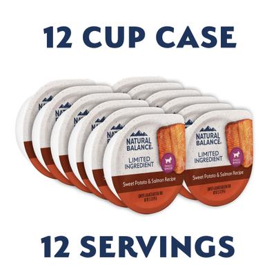 Show full view: Natural Balance Limited Ingredient Small Breed Grain-Free Sweet Potato & Salmon Wet Dog Food, 3.5-oz, case of 12 slide 3 of 10