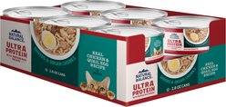 Natural Balance Ultra Protein Chicken Recipe with Quail Egg in Broth Grain-Free Shreds in Gravy Wet Cat Food, 2.8-oz, case of 12 slide 2 of 2