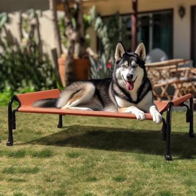 Show full view: Veehoo Elevated Outdoor Raised Dog Bed, Red, X-Large slide 7 of 11