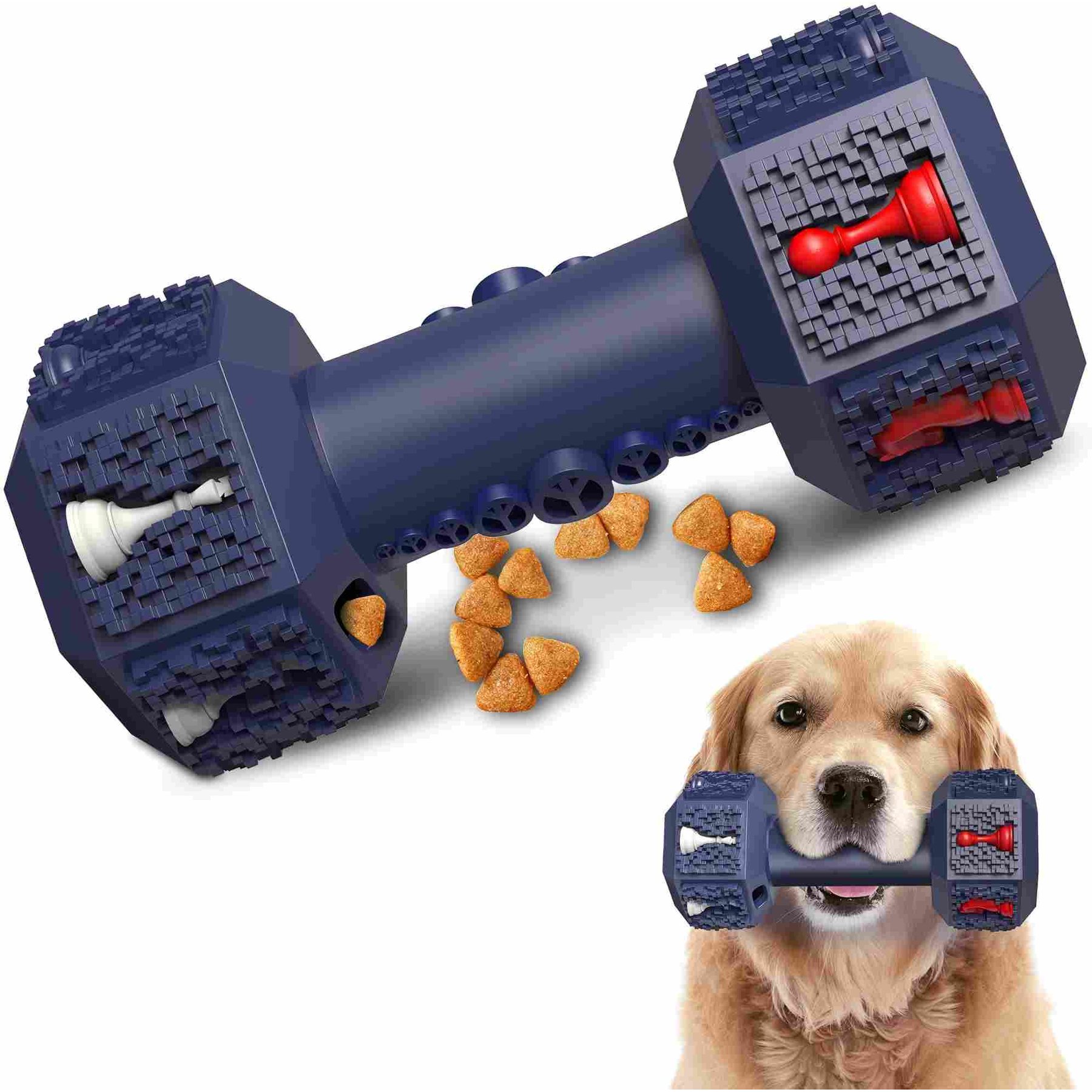 Petopia Biting Chew Dog Toy, Blue, Large