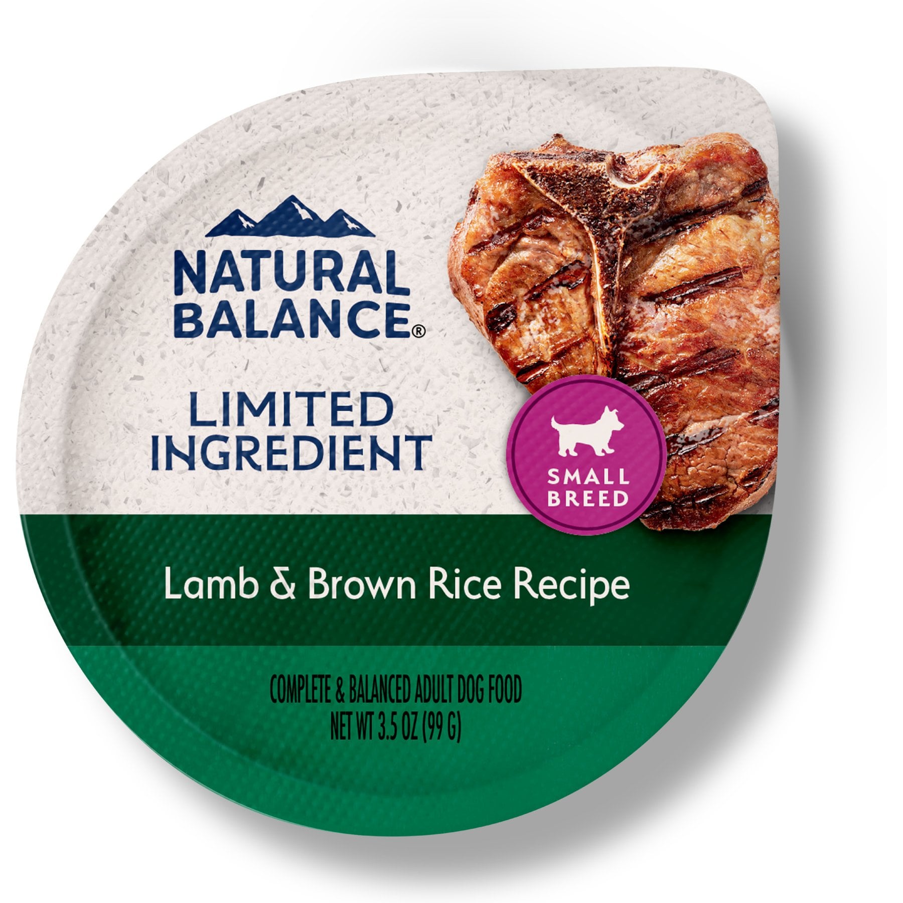 Natural Balance Limited Ingredient Small Breed Lamb & Brown Rice Wet Dog Food, 3.5-oz, case of 12
