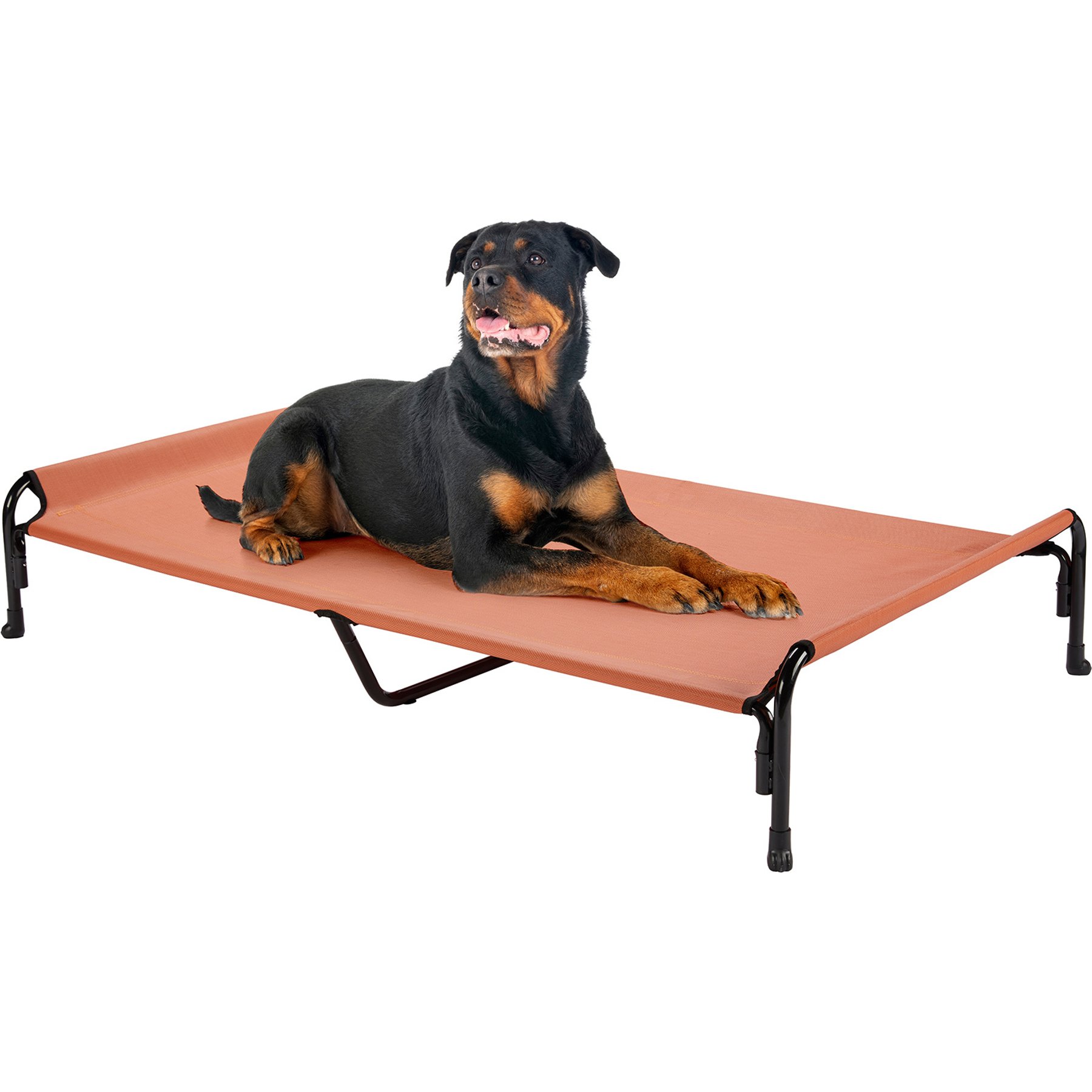 Veehoo Elevated Outdoor Raised Dog Bed, Red, XX-Large