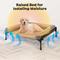 Show in main carousel: Veehoo Three-Sided Bolster Elevated Dog Bed, Beige Coffee, Large slide 5 of 9