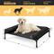 Show in main carousel: Veehoo Three-Sided Bolster Elevated Dog Bed, Black, Large slide 2 of 9