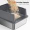 Show in main carousel: JOEJOY Stainless Steel Cat Litter Box with Scoop, 16.14-in, Dark Gray slide 8 of 10