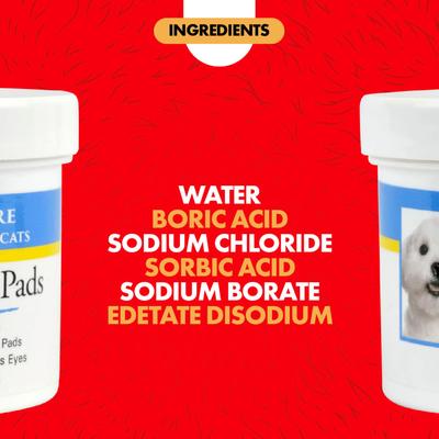 Show full view: Miracle Care Sterile Eye Wash Pads for Dogs & Cats, 90 count slide 6 of 12