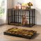 Show in main carousel: LovMor Foldable Pre-Assembled Crate Dog Kennel, Brown, 40-in slide 1 of 6