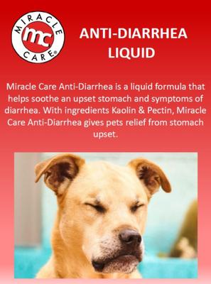 Show full view: Miracle Care Kaolin Pectin Anti-Diarrhea Liquid for Dogs & Cats, 4-fl oz slide 4 of 7