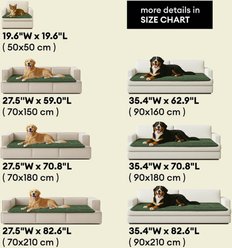 FunnyFuzzy Soft Flannel Breathable Pet Mat Furniture Cover, Dark Green, 27.6 x 59.1-in slide 2 of 5