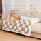 Show in main carousel: FunnyFuzzy Cozy Cream Plaid Dog & Cat Sofa Bed, Coffee, Medium slide 2 of 2