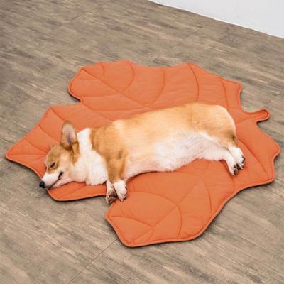 Show full view: FunnyFuzzy Leaf Shape 3-in-1 Dog Blanket, Maple Red slide 2 of 3
