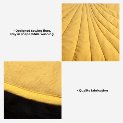 Show full view: FunnyFuzzy Leaf Shape 3-in-1 Dog Blanket, Ginkgo Yellow slide 5 of 9