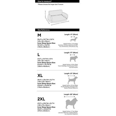 Show full view: FunnyFuzzy Fluffy Orthopedic Dog Sofa Bed, Camel, Medium slide 7 of 7