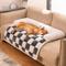 Show in main carousel: FunnyFuzzy Cozy Cream Plaid Dog & Cat Sofa Bed, Gray, Small slide 4 of 4