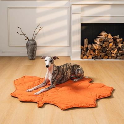 Show full view: FunnyFuzzy Leaf Shape 3-in-1 Dog Blanket, Maple Red slide 3 of 3