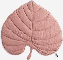 FunnyFuzzy Leaf Shape 3-in-1 Dog Blanket, Anthurium Pink