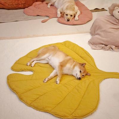 Show full view: FunnyFuzzy Leaf Shape 3-in-1 Dog Blanket, Ginkgo Yellow slide 6 of 9