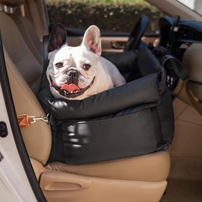 Show full view: FunnyFuzzy Urban Voyager Car Booster Seat Travel Dog Bed, Black, Standard slide 3 of 5