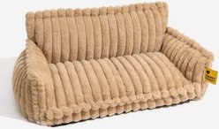 FunnyFuzzy Fluffy Orthopedic Dog Sofa Bed, Camel, X-Large