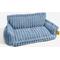 Show in main carousel: FunnyFuzzy Fluffy Orthopedic Dog Sofa Bed, Blue, Large slide 1 of 4