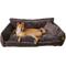 Show in main carousel: FunnyFuzzy Fluffy Orthopedic Dog Sofa Bed, Dark Gray, Large slide 4 of 4