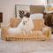Show in main carousel: FunnyFuzzy Fluffy Orthopedic Dog Sofa Bed, Camel, Medium slide 6 of 7