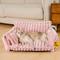 Show in main carousel: FunnyFuzzy Fluffy Orthopedic Dog Sofa Bed, Pink, Medium slide 2 of 3