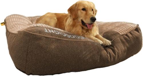 Show full view: FunnyFuzzy Orthopedic Dog Pillow Bed, Brown, XX-Large slide 7 of 7