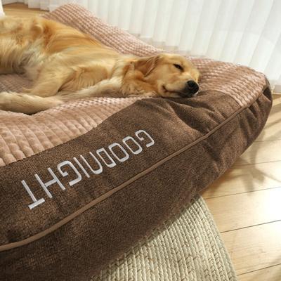 Show full view: FunnyFuzzy Orthopedic Dog Pillow Bed, Brown, XX-Large slide 4 of 7