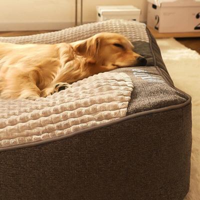 Show full view: FunnyFuzzy Orthopedic Dog Pillow Bed, Brown, XX-Large slide 3 of 7
