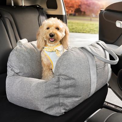 Show full view: FunnyFuzzy First Class Car Seat Travel Dog Bed, Gray, Double slide 4 of 5