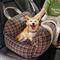 Show in main carousel: FunnyFuzzy First Class Car Seat Travel Dog Bed, Vintage Plaid, Single slide 3 of 5