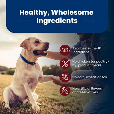 Show full view: Blue Buffalo Life Protection Formula Senior Beef & Brown Rice Recipe No Corn, Wheat or Soy Dry Dog Food, 15-lb bag slide 7 of 11