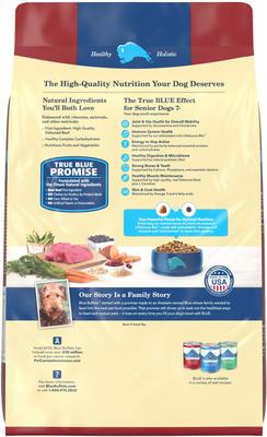 Show full view: Blue Buffalo Life Protection Formula Senior Beef & Brown Rice Recipe No Corn, Wheat or Soy Dry Dog Food, 15-lb bag slide 3 of 11