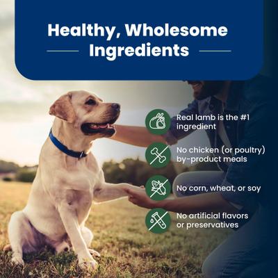 Show full view: Blue Buffalo Life Protection Formula Senior Lamb & Brown Rice Recipe No Corn, Wheat or Soy Dry Dog Food, 15-lb bag slide 7 of 11