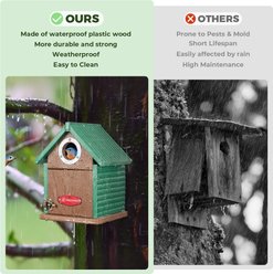 Kingsyard Weatherproof Bluebird House, Green slide 2 of 7