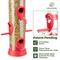 Show in main carousel: Kingsyard 6 Ports Tube Hanging Wild Bird Feeder for Outdoors Hanging, Red, 2 count slide 3 of 9