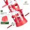 Show in main carousel: Kingsyard 6 Ports Tube Hanging Wild Bird Feeder for Outdoors Hanging, Red, 2 count slide 4 of 9