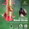 Show in main carousel: Kingsyard 6 Ports Tube Hanging Wild Bird Feeder for Outdoors Hanging, Red, 2 count slide 8 of 9
