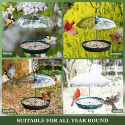 Kingsyard Adjustable Platform Outdoor Hanging Wild Bird Feeder, Black slide 2 of 7