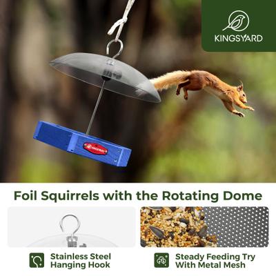 Show full view: Kingsyard Adjustable Dome Platform Hanging Outdoor Wild Bird Feeder, Green slide 4 of 9