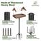 Show in main carousel: Kingsyard Adjustable Platform Outdoor Wild Bird Feeder, Brown slide 6 of 8