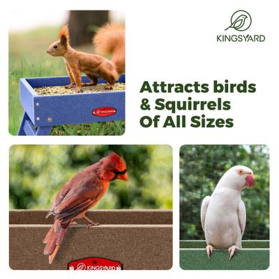 Show full view: Kingsyard Ground Wild Bird Feeder, Brown slide 5 of 7