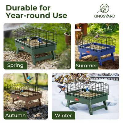Show full view: Kingsyard Squirrel Proof Wild Bird Feeder, Green slide 6 of 9