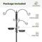 Show in main carousel: Kingsyard 85-in Wild Bird Feeder Pole with 5-Prong Base, Black slide 4 of 7