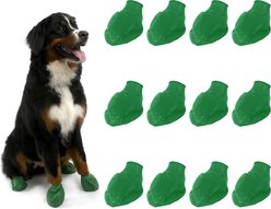 Pawz Waterproof Dog Boots, 12 count, Green, X-Large