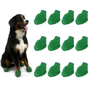 Pawz Waterproof Dog Boots, 12 count, Green, X-Large