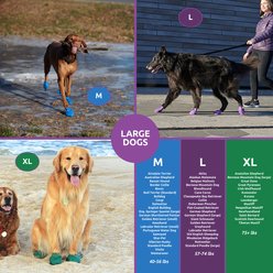 Pawz Waterproof Dog Boots, 12 count, Purple, Large slide 2 of 9